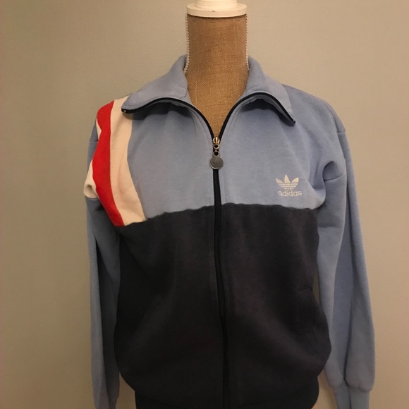 adidas Jackets & Blazers - Vintage Adidas Asymmetric Striped Colorblock Racer Zip-up Collared Jacket RARE